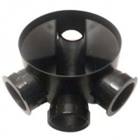 320mm Inspection Chamber Base - 3 Inlet - Polydrain